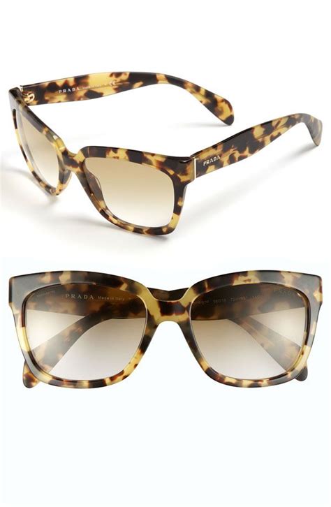 blue tint prada sunglasses|Prada symbole sunglasses tortoise.